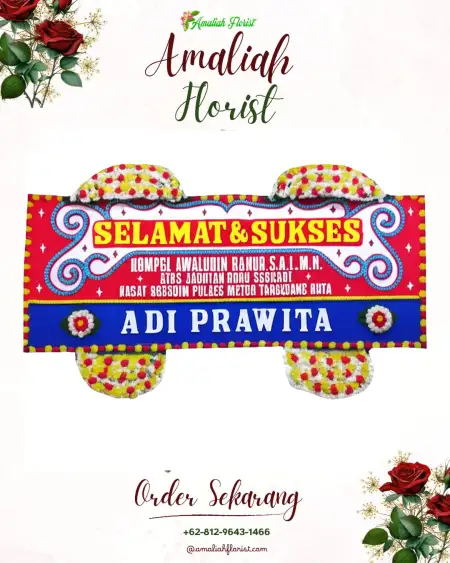 Papan Bunga Ucapan Selamat Pondowan